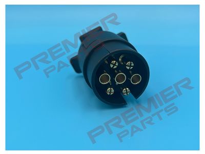 12N 7 Pin Black Plastic Plug Caravan Electric Trailer Plug