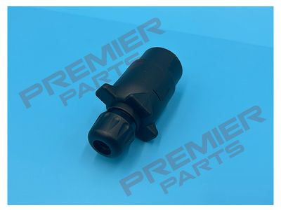 12N 7 Pin Black Plastic Plug Caravan Electric Trailer Plug
