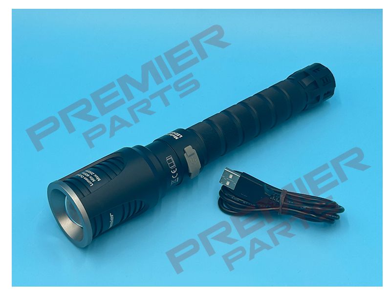 Rechargeable Aluminium Torch with Adjustable Focus 20W SMD LED
