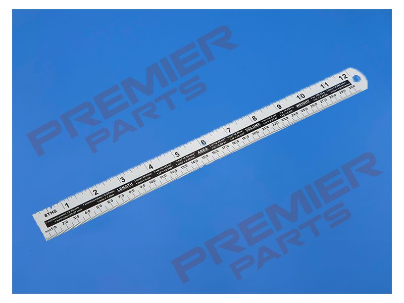 Blue Spot Tools 300mm (12") Aluminium Ruler