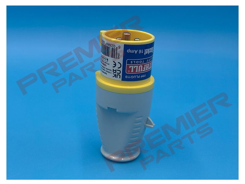 Yellow Plug 16A 110V IP44 2P + E