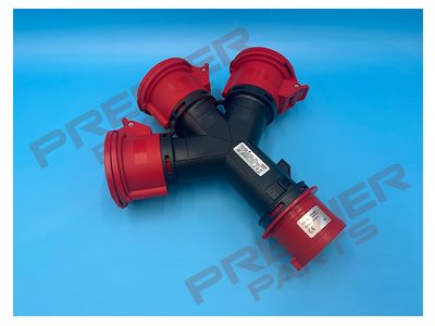 Famatel 15009 32A 3P+N+E (5 Pin) 415v IP44 Y Splitter 1 in 3 out