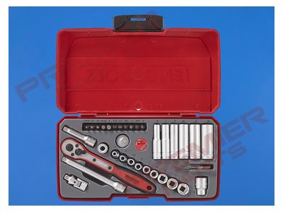 1/4" Socket Set 6 pt 36 Pieces