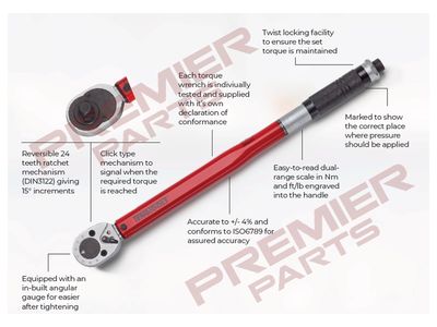 3/4" Torque Wrench 140 - 450Nm - 140 - 980Nm