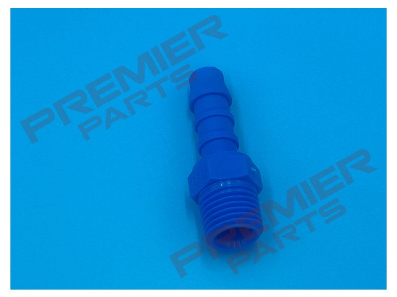 NYLON HOSE TAIL MALE BSPT TO BARB, BARB SIZE: 5/16 (08), THREAD SIZE: 1/4