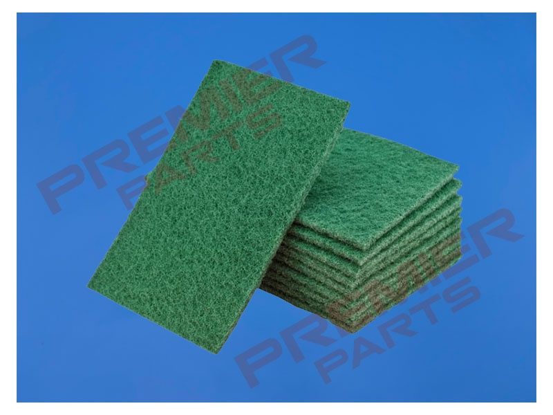 Hand Pads 230 x 150mm (Pack 10) Medium, Very Fine, Ultra Fine, GRADE: MEDIUM(GREEN