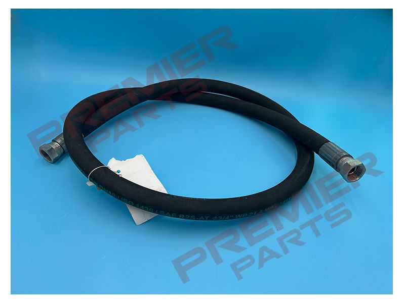 3/4" BSP Female Straight x 30.2mm OD x 3/4" ID Hydraulic Hose Assembly, Length: 300mm
