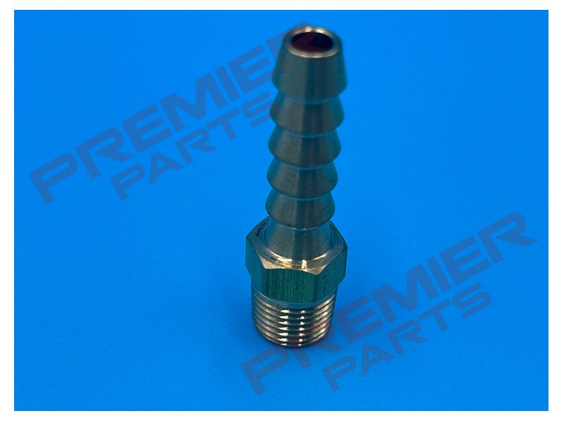 BRASS HOSE TAIL MALE THREAD, BARB SIZE: 1/4(06)BARB, THREAD SIZE: 1/8BSPTM