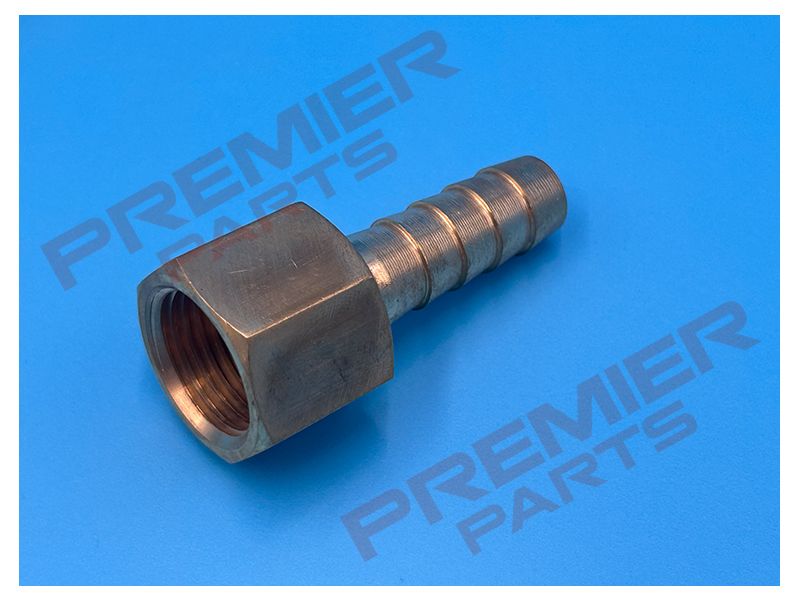BRASS HOSE TAIL FEMALE THREAD, BARB SIZE: 1/2 (13), THREAD SIZE: 1/2 BSPF