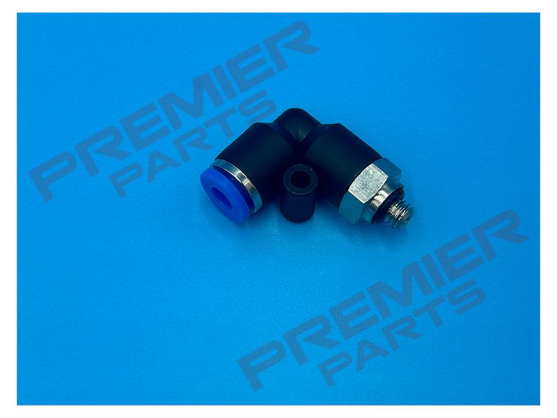 PUSH FIT SWIVEL ELBOW 4MM X MALE BSPT, THREAD SIZE: M5