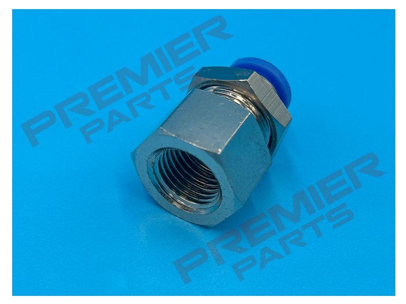 PUSH FIT X BSPF BULK HEAD FOR METRIC TUBE, Size: 6X1/4