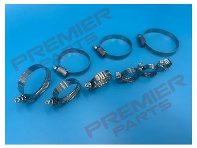 WORM DRIVE HOSE CLIPS 9MM WIDTH 8-60MM RANGES