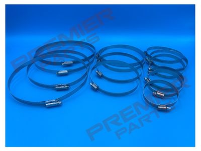 WORM DRIVE HOSE CLIPS 12MM WIDTH 50-160MM RANGES