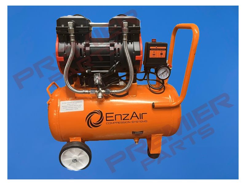 EnzAir 1500W30L Oil Free Silenced Diaphragm Compressor 30L 6 CFM