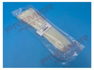 4.8 X 300 CABLE TIE WHITE PACK 100