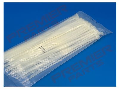 4.8 X 300 CABLE TIE WHITE PACK 100