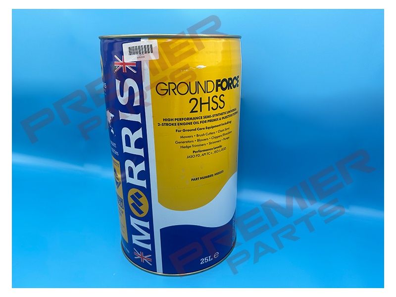 2HSS SEMI-SYNTHETIC 2-STROKE ENGINE OIL FOR PREMIX &amp; INJECTOR SYSTEMS  (100ml / 1Lt / 4Lt / 25Lt), Size: 25Lt