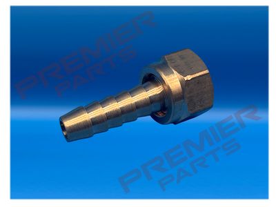 Swivel nut Female 60° cone seat Hose Tail Barb Brass