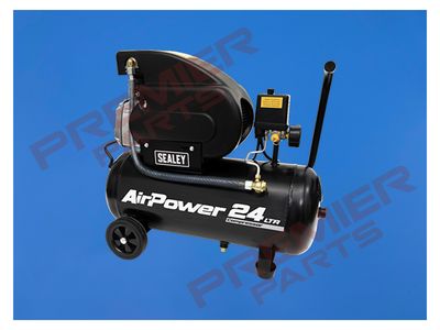 24LTR AIR COMPRESSOR PACK WITH TYRE INFLATOR AND HOSE REEL