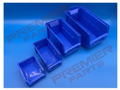 Blue storage Bins Size 1, 2, 3, 4, 5, 6, 7 &amp; 8
