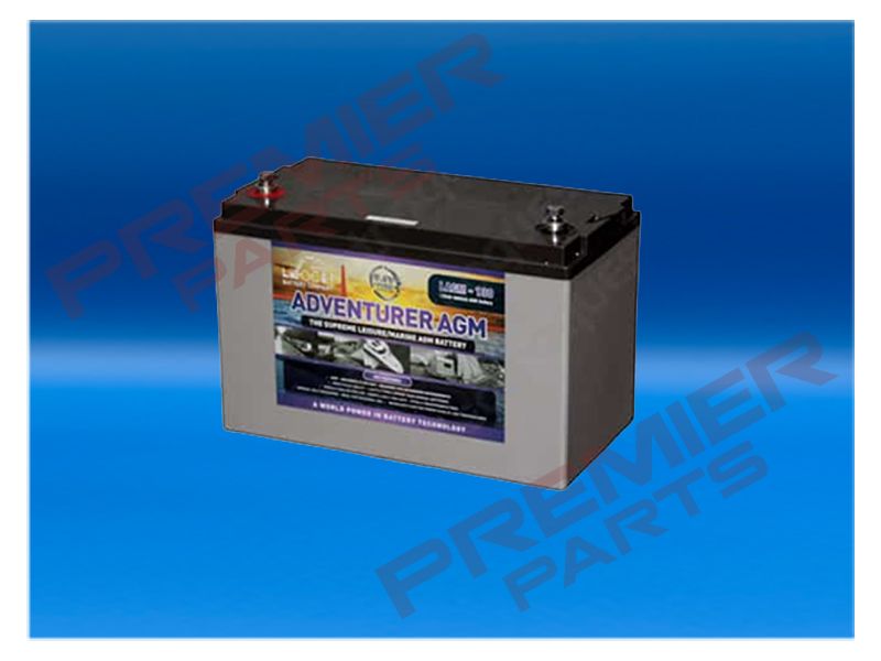12V 130 AH Leoch Adventurer AGM Deep Cycle Leisure Battery -LAGM 130