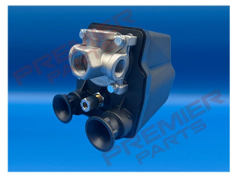 Pressure Switch (Ports 3/8 x1, 1/4 x3) 20amp 3 Phase 10-16amp Overload