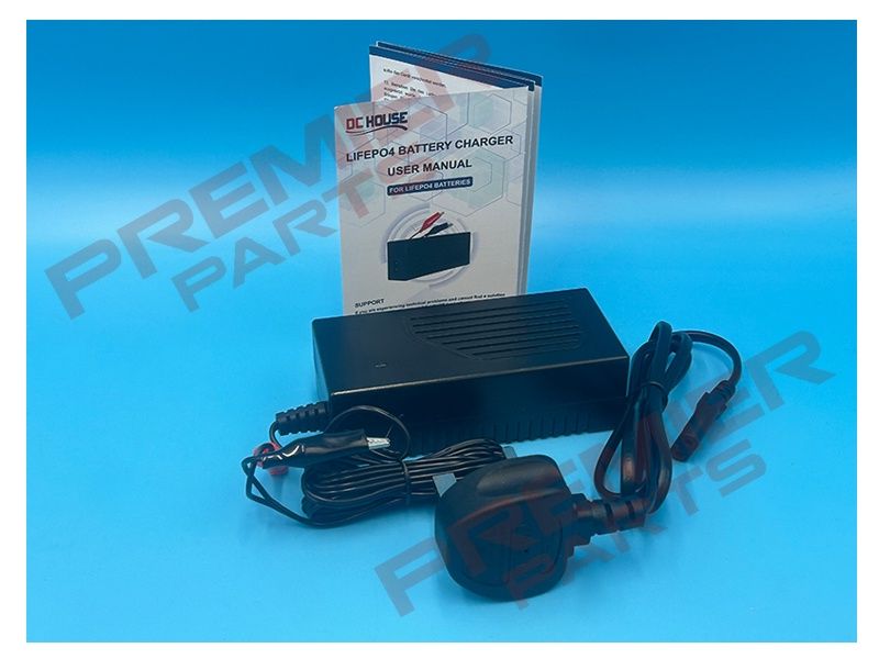 240V 12V 4A AC-to-DC LiFePO4 Portable Battery Charger