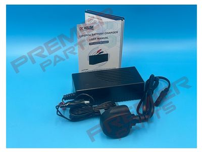 240V 12V 4A AC-to-DC LiFePO4 Portable Battery Charger