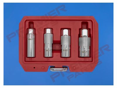 Magnetic Spark Plug Socket Set 3/8"Sq Drive 4pc