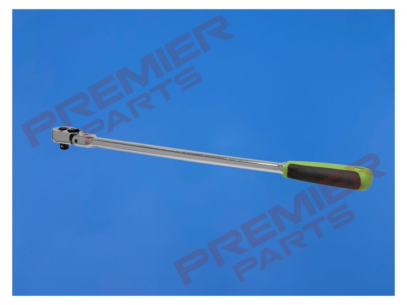 Siegen Extra-Long Flexi-Head Ratchet Wrench with Flip Reverse 3/8"Sq Drive