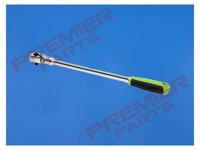 Siegen Extra-Long Flexi-Head Ratchet Wrench with Flip Reverse 1/4"Sq Drive