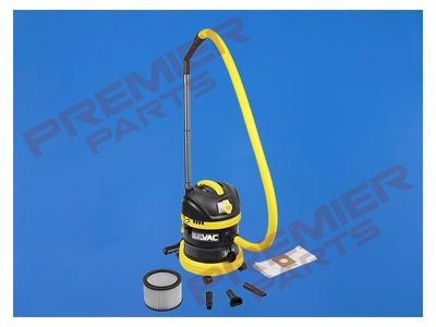 BuilderVac® Wet & Dry Vacuum Cleaner 15L Stainless Steel Drum M Class Filtration 110V