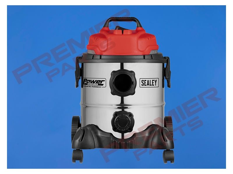 20L Vacuum Cleaner Wet &amp; Dry Stainless Drum 1250W/230V PC200SD