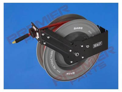 20m Retractable Rubber Air Hose with Steel Reel 10mm ID SA85