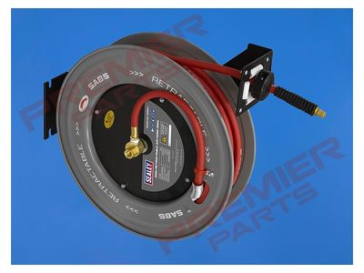 20m Retractable Rubber Air Hose with Steel Reel 10mm ID SA85 20m Retractable Rubber Air Hose with Steel Reel 10mm ID SA85