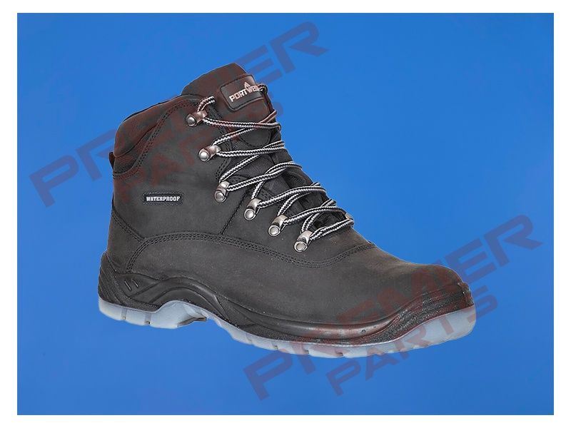 Steel Leather Ankle Boot S7 FO SR - FW57, Colour: Black, Size: 5 (38)