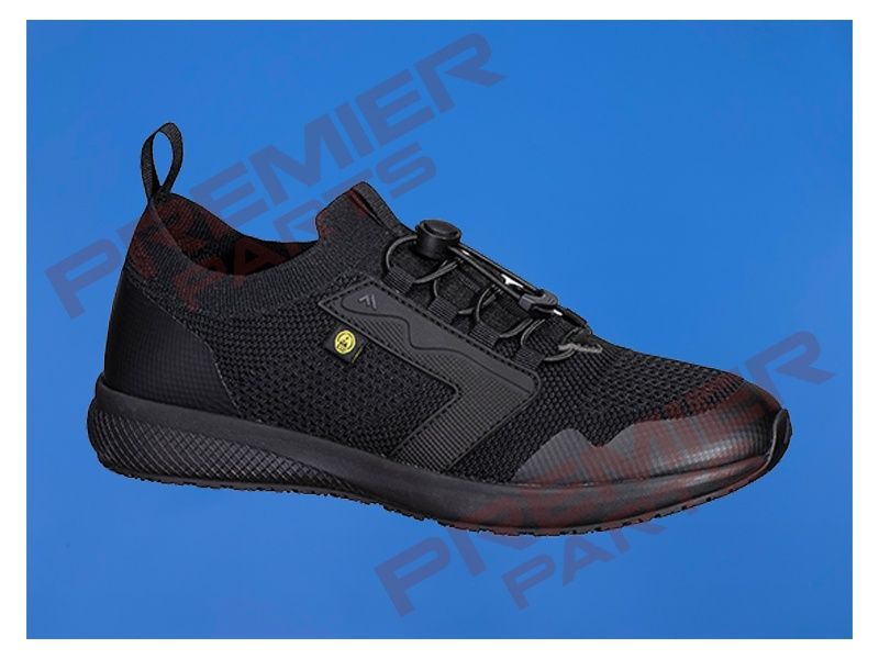 Occupational Textile Trainer O1 ESD SR -FT22, Colour: Black, Size: 3 (36)