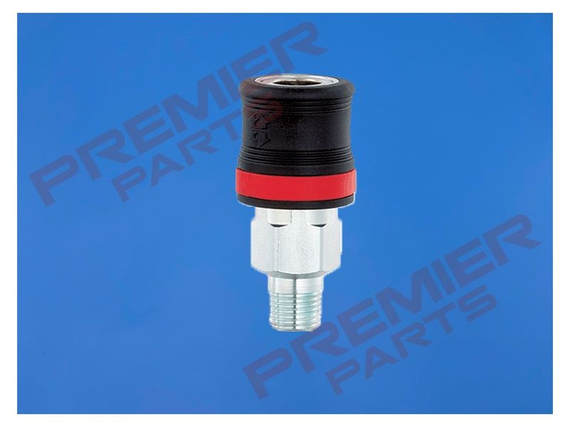XF EURO S25 SAFETY COUPLING 1/4 3/8 1/2 MALE &amp; FEMALE OPTIONS, THREAD SIZE: 1/4 MALE