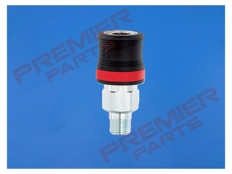 XF EURO S25 SAFETY COUPLING 1/4 3/8 1/2 MALE &amp; FEMALE OPTIONS, THREAD SIZE: 1/4 MALE