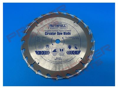 TCT Cordless Trimsaw Blade 150 x 10mm x 24T POS Circular Saw Blade