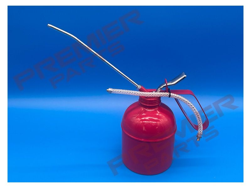 1000ml Metal Oil Can Force Feed Pump With Flexi And Rigid Spout