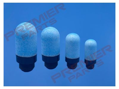 BSP Male Plastic Silencer 1/8, 1/4, 3/8, 1/2