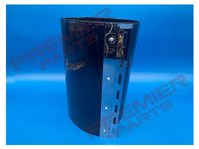 300MM X 3MM BLACK PVC STRIP CURTAIN 3170X1000MM (15 STRIPS + RAIL)