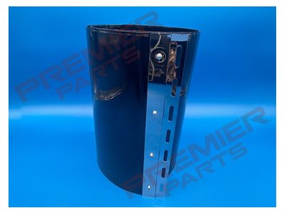 300MM X 3MM BLACK PVC STRIP CURTAIN 3170X1000MM (15 STRIPS + RAIL)