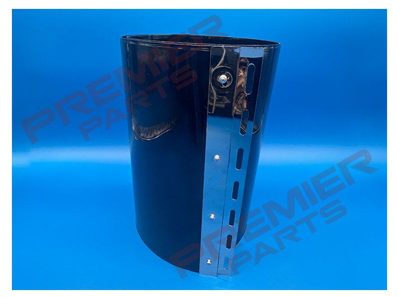 300MM X 3MM BLACK PVC STRIP CURTAIN 3170X1000MM (15 STRIPS + RAIL)