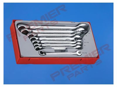 Ratcheting Combination Spanner Set R TT1 8 Pieces