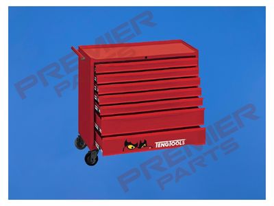 38" Roller Cabinet TT Tool Kit 205 Pieces Red