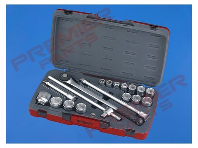 MECCA PRO 3/4" Socket Set 6 pt 18 Pieces