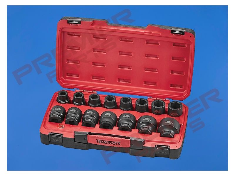 MECCA PRO 3/4" Impact Socket Set DIN 17 Pieces