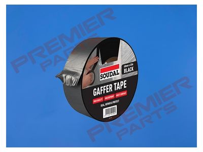 Gaffer Tape Black - 48mm x 45m Soudal 167039 Gaffer Tape Black - 48mm x 45m Soudal 167039